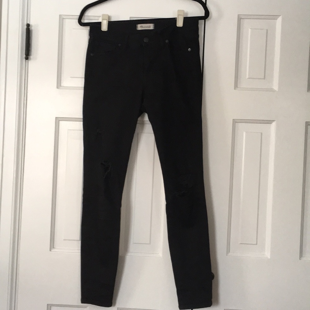 Distressed Madewell Skinny skinny jeans